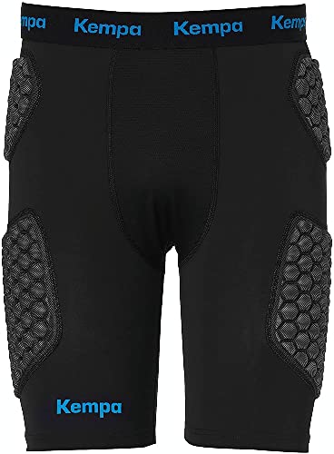 Kempa Protection Shorts, gepolsterte Unterzieh-Shorts für Herren, kurze Protektoren-Hose, Unterzieh-Hose für Handball, Volleyball & Co., schwarz