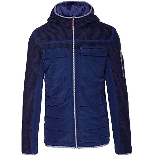 Almgwand M Asitzkopf Blau - Elastische winddichte Herren Hybridjacke, Größe 48 - Farbe Dark Blue - Dark Blue