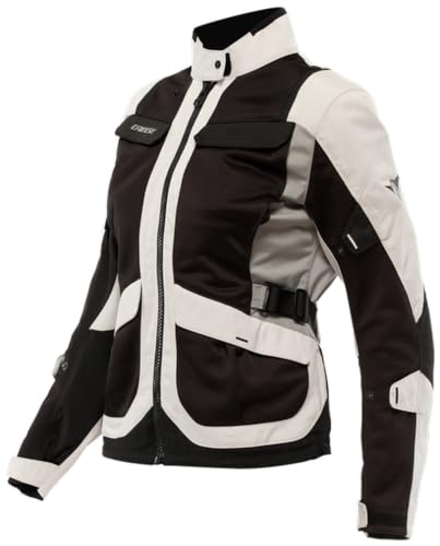 Dainese - Desert Lady Tex Jacket, Sommer Motorradjacke, Leichtes Technisches Gewebe, Schulter Und Ellbogenprotektoren, Damen Motorradjacke, Peyote/Schwarz/Steeple Gray, 42 im Sale