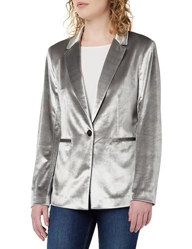 comma Damen 2142204 Blazer, 0010 Silber, 34 im Sale