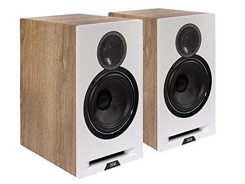 ELAC Debut Reference B6 Regallautsprecher, Weiss/Holz Paar im Sale