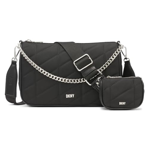 DKNY Bodhi TZ Crossbody Bag Black/Silver im Sale