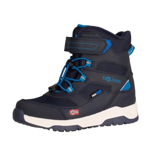 Trollkids Kinder Winterboots Lofoten, Marine/Mediumblau, 32 im Sale