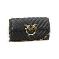 Thumbnail for Pinko Damen Sheep Nappa Love ONE Wallet C SCHAFNAPPA, Z99Q_Nero-Antique Gold im Sale