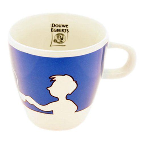 Douwe Egberts Design People, Kaffee Becher, Tee Tasse, Porzellan, Blau, 260 ml im Sale