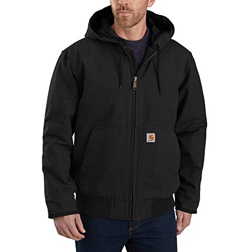 Carhartt, Herren, Weite, isolierte Freizeitjacke aus ausgewaschenem Segelleinen, Carhartt Braun, im Sale