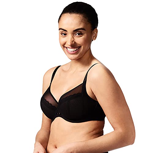 Chantelle PARISIAN ALLURE, Sehr Bedeckender Bügel-BH, Damen Unterwäsche, Schwarz, 70J im Sale