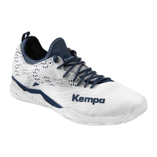 Kempa Unisex Wing Lite 2.0 Game Changer Handballschuhe, Sportschuhe, Turnschuhe, weiß/Marine, 42 EU im Sale