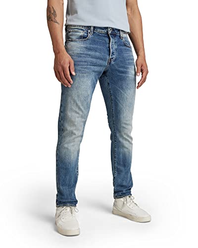 G-STAR RAW Herren 3301 Regular Tapered Jeans, Blau (vintage azure 51003-C052-A802), 31W / 32L