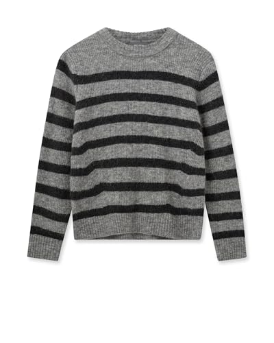 Mos Mosh MMThora Stripe Crewneck Knit 818Sharkskin - im Sale