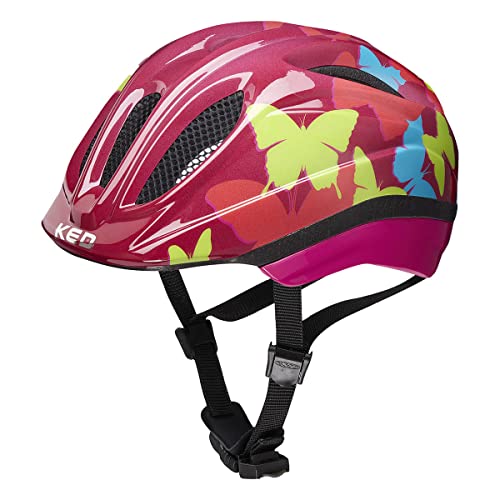 KED Kinder Meggy Trend Fahrradhelm, Pink Flower, S (46-51cm) im Sale