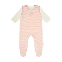 Thumbnail for Steiff Unisex Baby Set Strampler mit Fuss + T-Shirt Langarm Kleinkind-Schlafanzüge, Silver PINK, 56 im Sale