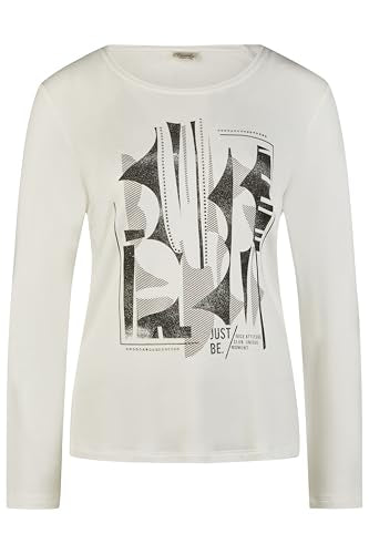 Damen Shirt mit Frontprint Offwhite im Sale