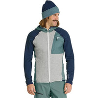 Thumbnail for ORTOVOX 87250-88201 Fleece Gp Classic Knit Hoody Sweatshirt Herren Arctic Grey im Sale