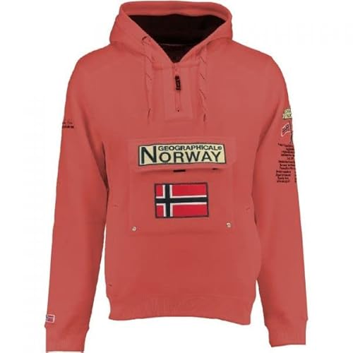 Geographical Norway GYMCLASS Damen Sweatshirt, korallenrot, 36 im Sale