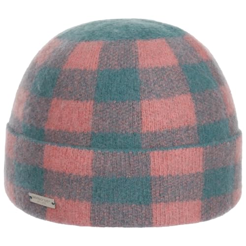 Seeberger Check Walkmütze Umschlagmütze Wollmütze Wintermütze Damenmütze Beanie (One Size - rosa) im Sale