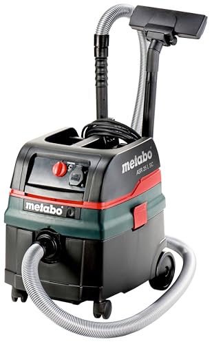 Metabo Allessauger ASR 25 SC – 602024000 – Nass-/Trockensauger mit halbautomatischer Filterabreinigung – 8 m Kabellänge, Schwarz im Sale