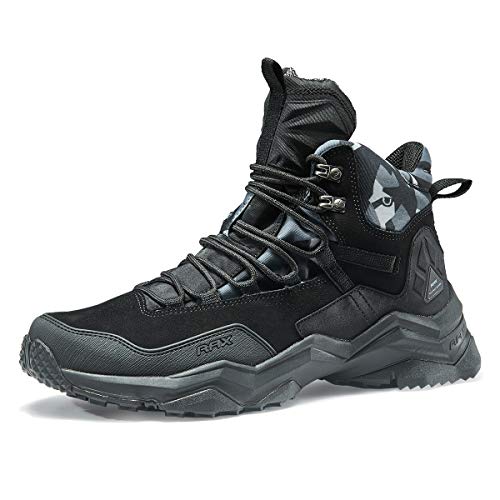 RAX Wild Wolf Mid Venture Herren-Wanderschuhe, wasserdicht, leicht, Schwarz, 42.5 EU im Sale