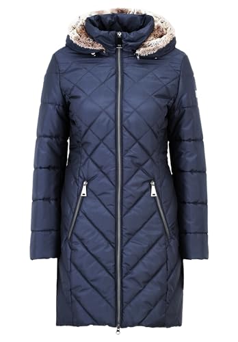 Betty Barclay Damen Outdoorjacke mit Abnehmbarer Kapuze Blaugrau,44 im Sale