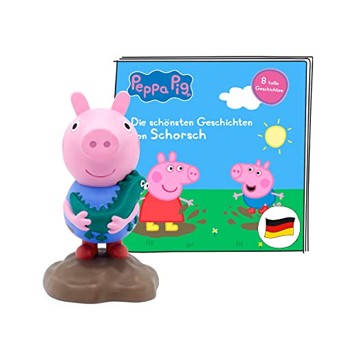 tonies Hörfigur für Toniebox, Peppa Wutz – Die schönsten Geschichten von Schorsch, Hörspiel für Kinder ab 3 Jahren, Spielzeit ca. 44 Minuten im Sale