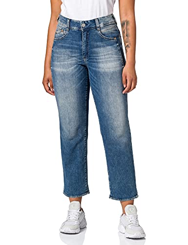 Herrlicher Damen Gila HI Tap Cashmere Touch Denim Jeans, Mariana Blue 833, 28 im Sale