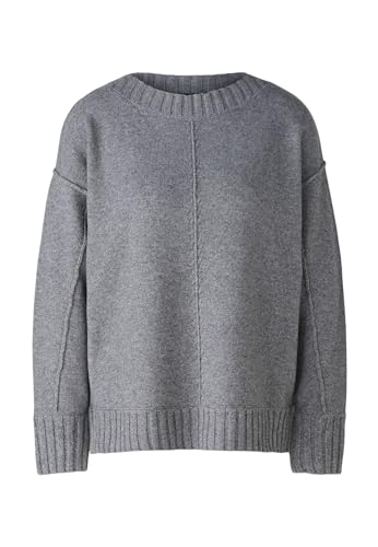 Oui Damen Pullover Wollmischung lässig geschnitten Uni Freizeit Rundhals Blende Wollmischung im Sale