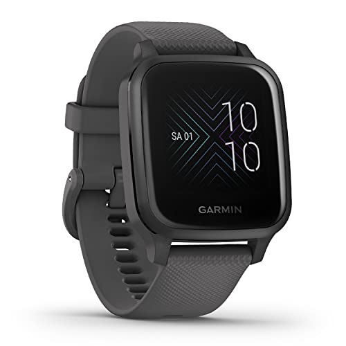 Garmin Venu Sq – wasserdichte GPS-Fitness-Smartwatch mit 1,3 Touchdisplay, Sport-Apps, Herzfrequenzmessung, Schlafanalyse, 6 Tage Akkulaufzeit, kontaktloses Bezahlen (Generalüberholt)