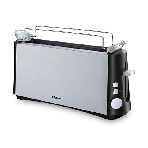 Cloer 3810 Toaster, Edelstahl matt, Schwarz