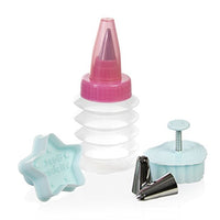 Thumbnail for wenco Back- und Garnierset, Mit Keksausstechern, Garnierflasche und Tüllen, 3-teilig, Kunststoff/Edelstahl, Blau/Transparent/Pink/Silber, 519519