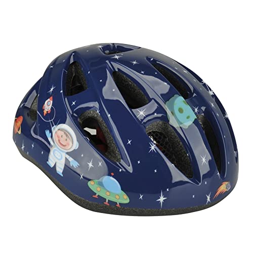 FISCHER Kinderhelm, Fahrradhelm, Jugendhelm Eule, XS/S, 48-54cm, blau, hochfeste EPS-Schale, TÜV-Zertifiziert im Sale