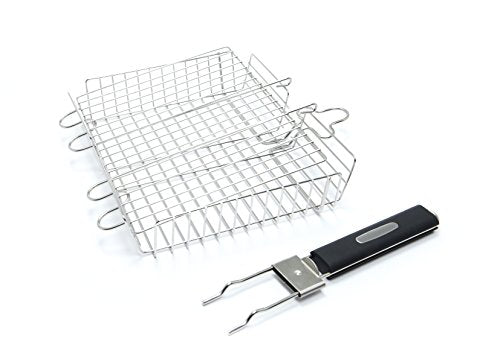 Broil King, 35x30x6,5cm. Multi-Grillkorb, Edelstahl, 5 x 5 x 5 cm, 65070