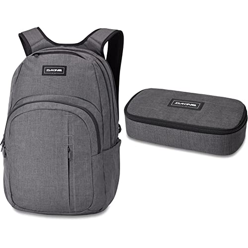 Dakine Campus Premium 28L Rucksack, Carbon & Federmäppchen , Großes Schulmäppchen, Schulmäppchen mit Reißverschluss-Innenfach - Schulmäppchen für Jungen und Mädchen, für Schule und Uni, Carbonii im Sale