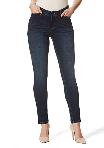 Stooker Florenz Damen Stretch Jeans Hose Slim FIT Style - [Blue Black] (42/28)