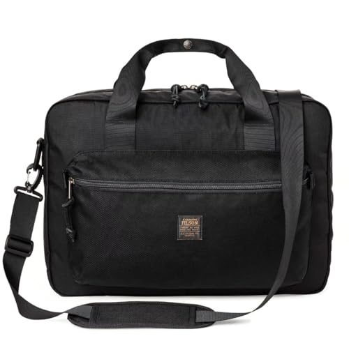 Filson Surveyor Pullman Pack, Schwarz, Schwarz, 48-Stunden-Reisetasche aus Zinnstoff im Sale