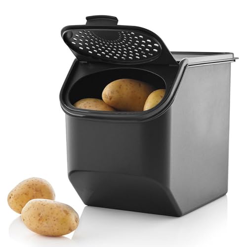 Tupperware PotatoSmart 8,3L - Innovativer Kartoffelbehälter mit optimaler Luftzirkulation - bis zu 5kg Kartoffeln lagern - Stapelbares Design - BPA-frei - spülmaschinenfest