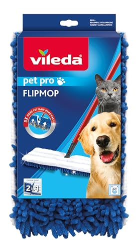 Vileda -Flip-Mop-Politur f眉r alle Arten von B枚den, Polyester, Wei脽 und Blau im Sale