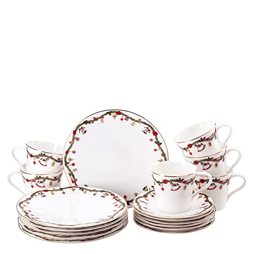 Hutschenreuther Nora Christmas Set 18-teilig, 02048-726037-28421, Mehrfarbig