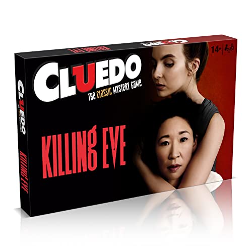 Winning Moves Killing Eve Cluedo Mystery Brettspiel, Werden Sie EIN MI5-Ermittler und bestimmen Sie, wer Kenny getötet hat, die beliebte britische Spionage-Thriller-Fernsehserie für Kinder ab 14 im Sale