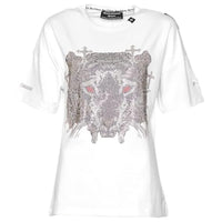 Thumbnail for Roberto Geissini Damen T-Shirt Cross-Tiger White im Sale