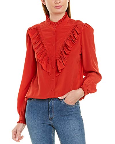 ZADIG & VOLTAIRE Bluse TACCORA Deluxe rot im Sale