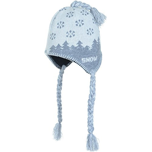 etirel Winterwonderland Kinder Mütze Beanie Kids Kindermütze Strick weiss im Sale