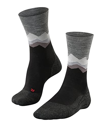 FALKE Herren Wandersocken TK2 Explore Crest SO Wolle antiblasen dick 1 Paar, Schwarz (Black 3003), 42-43 im Sale