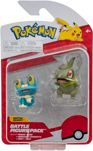 Pokémon PKW2645 - Battle Figure Pack - Milza & Froxy, offizielle detaillierte Figuren, je 5 cm im Sale