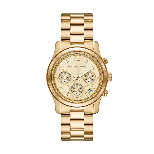 Michael Kors Runway Uhr Gold im Sale