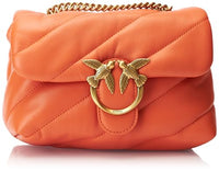 Thumbnail for Pinko Damen Love Puff Mini Cl Sheep Nappa Tasche, A80q_orange-Antique Gold im Sale