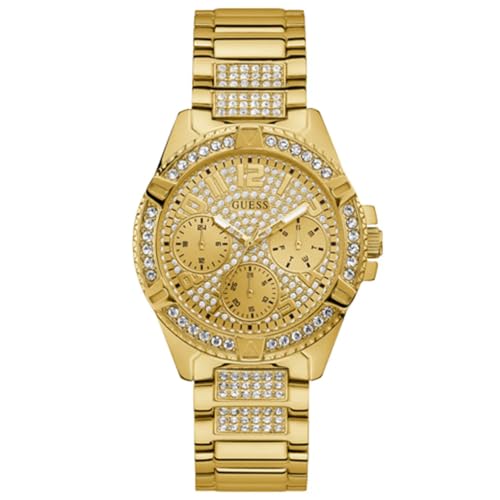 GUESS Damen-Uhren Analog Quarz One Size Gold 87953629 im Sale