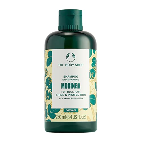 The Body Shop Moringa Shine & Protection Shampoo for Dull Hair, Vegan Silk Protein im Sale