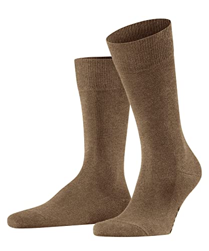 FALKE Herren Socken Family SO nachhaltige Baumwolle einfarbig 1 Paar, Braun (Nutmeg Melange 5410) neu - umweltfreundlich, 43-46 im Sale