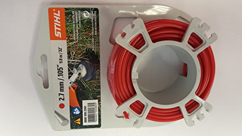 Stihl 0000 930 2341 9302341 rund 2,7 mm 9,8 m Rolle Mähfäden, Grau/Orange im Sale