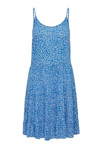 ONLY Damen Kleid ONLMAJ Life - Regular Fit  Blau Grün Rundhals, im Sale